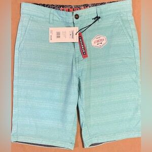 Company 81 Mens Stretch Bermuda Baltic Blue Shorts with Pockets Size 30 NEW